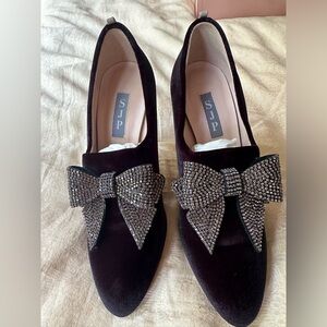 SJP By Sarah Jessica Parker Bowles 100mm Black Velvet Pumps
